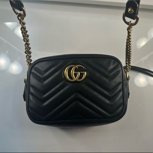 Black Gucci Mormont Mini Shoulder Bag